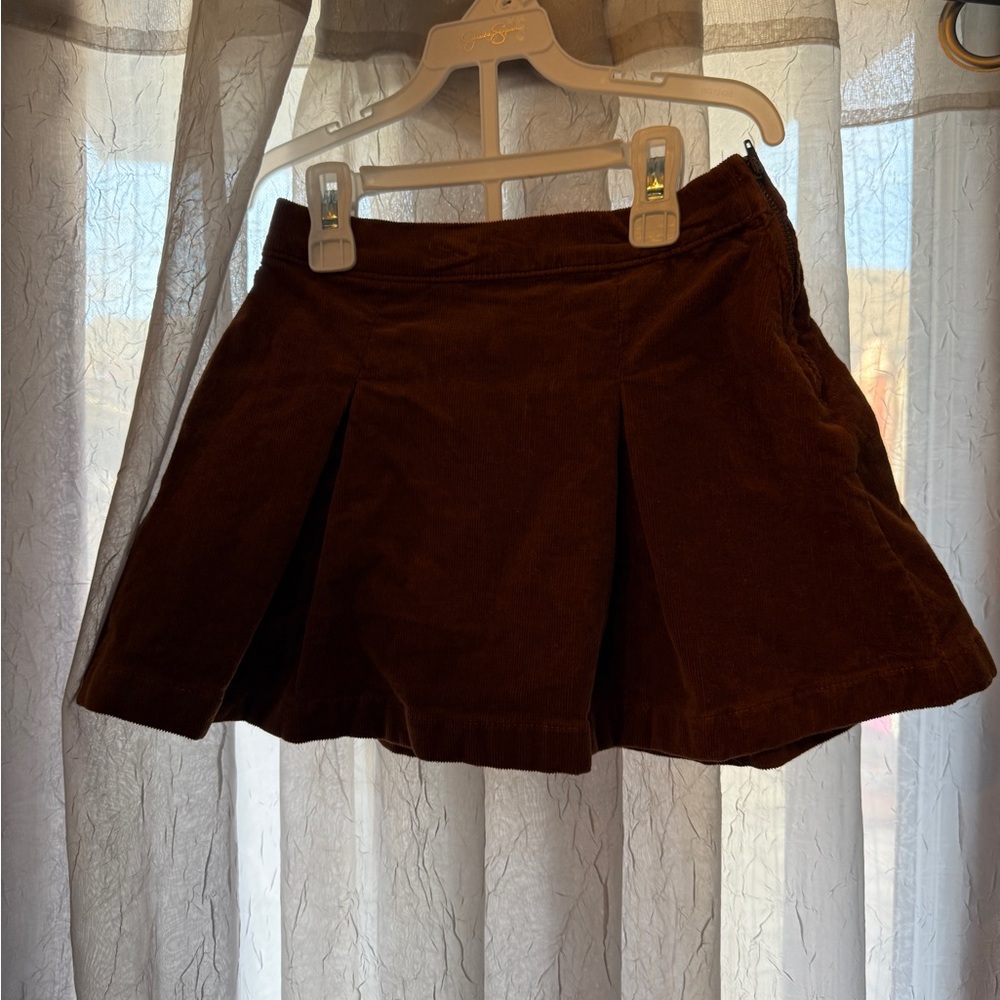 Brown JCrew Crewcuts Corduroy Mini Skirt